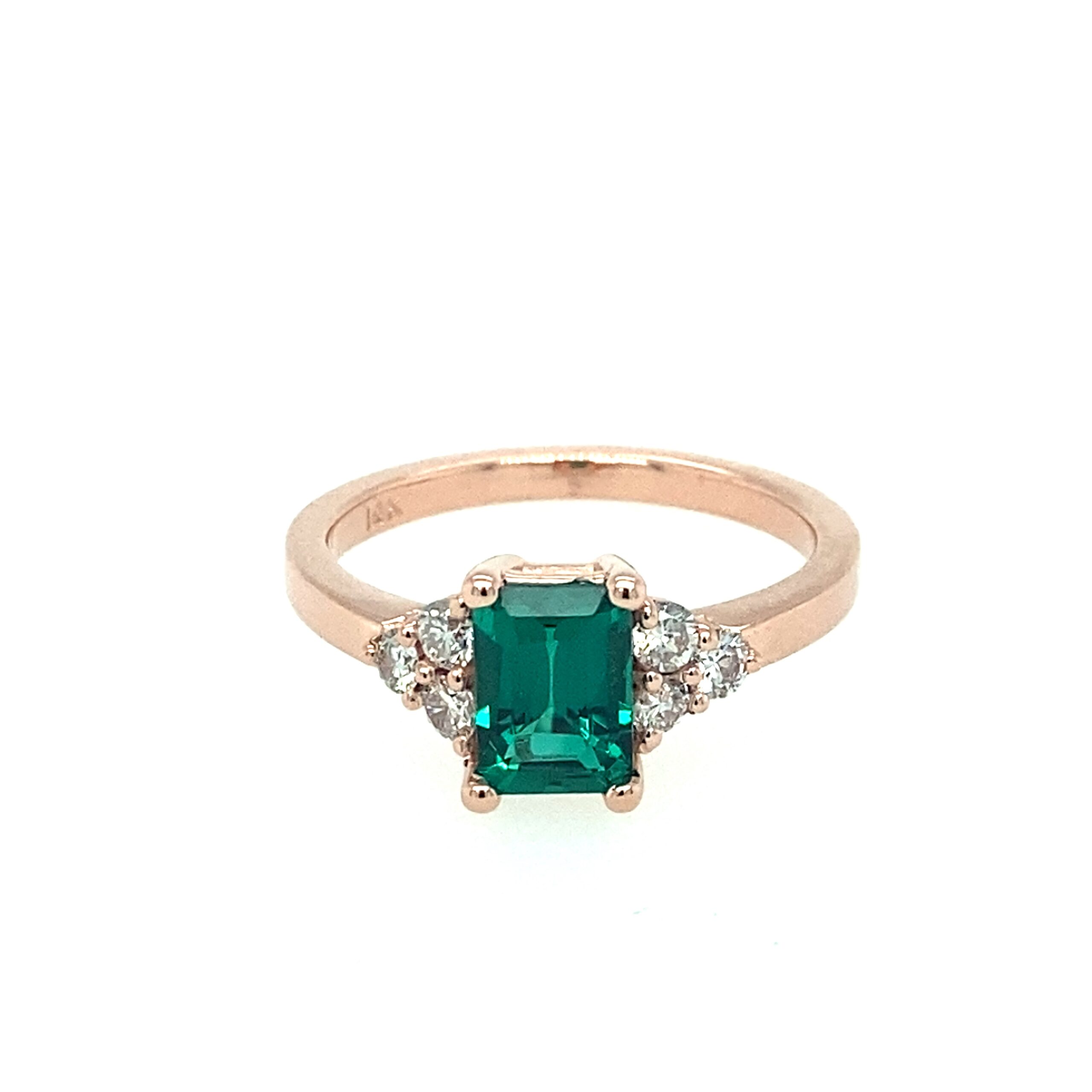 diamond and gemstone ring