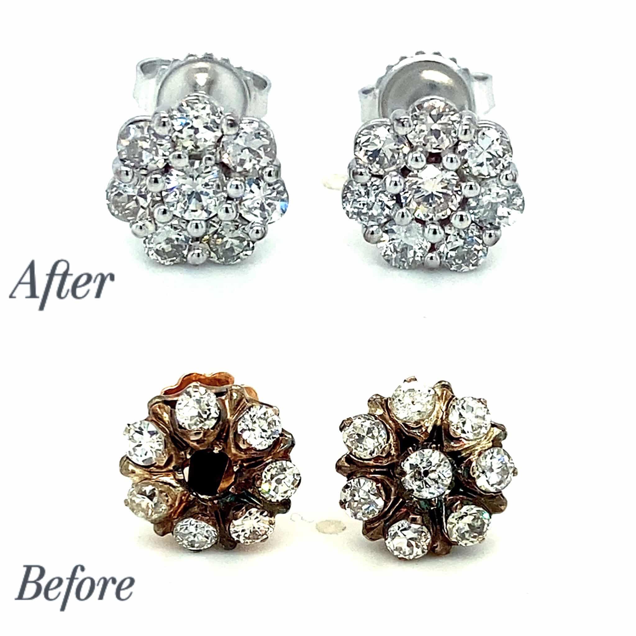 restyled jewelry earring restyle before and after