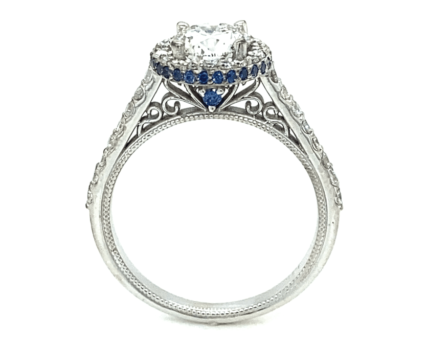 custom designed diamond and gemstone ring